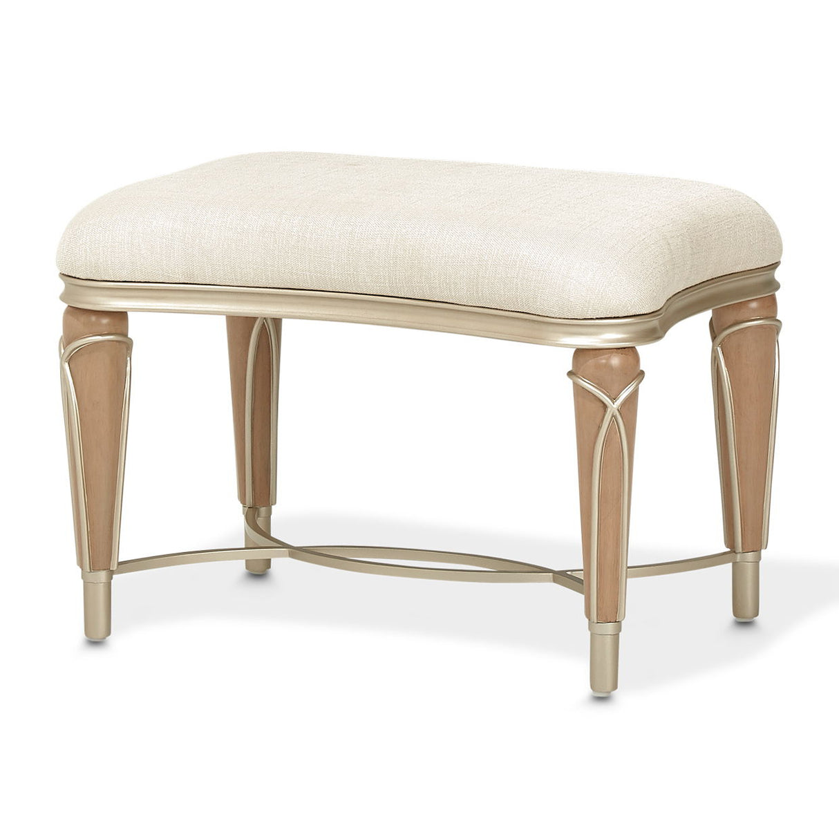 Villa Cherie - Ottoman - Pearl/Caramel