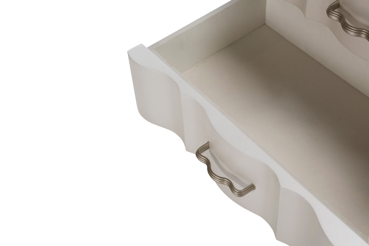 London Place - Nightstand - Creamy Pearl