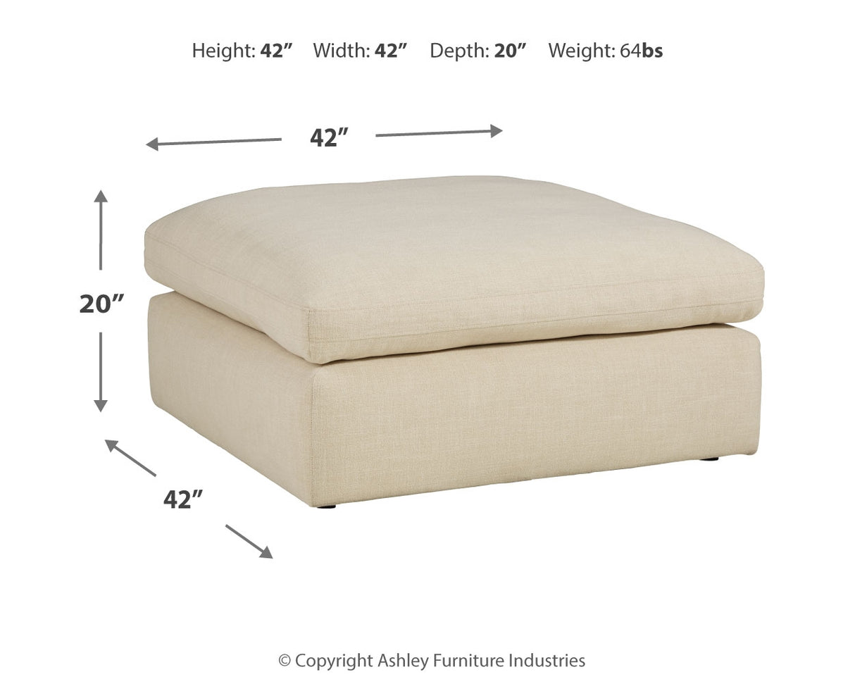Elyza 6-Piece Sectional with Ottoman (Right-Arm Facing Corner Chaise, Armless Chair, Armless Chair, Left-Arm Facing Corner Chair, Wedge, Oversized Accent Ottoman)