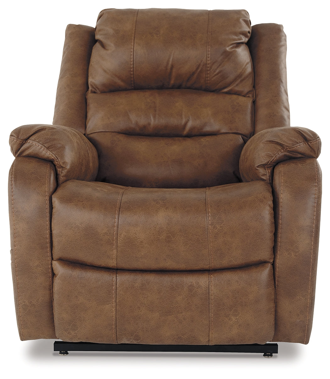 Yandel Power Lift Recliner (Color: Saddle)