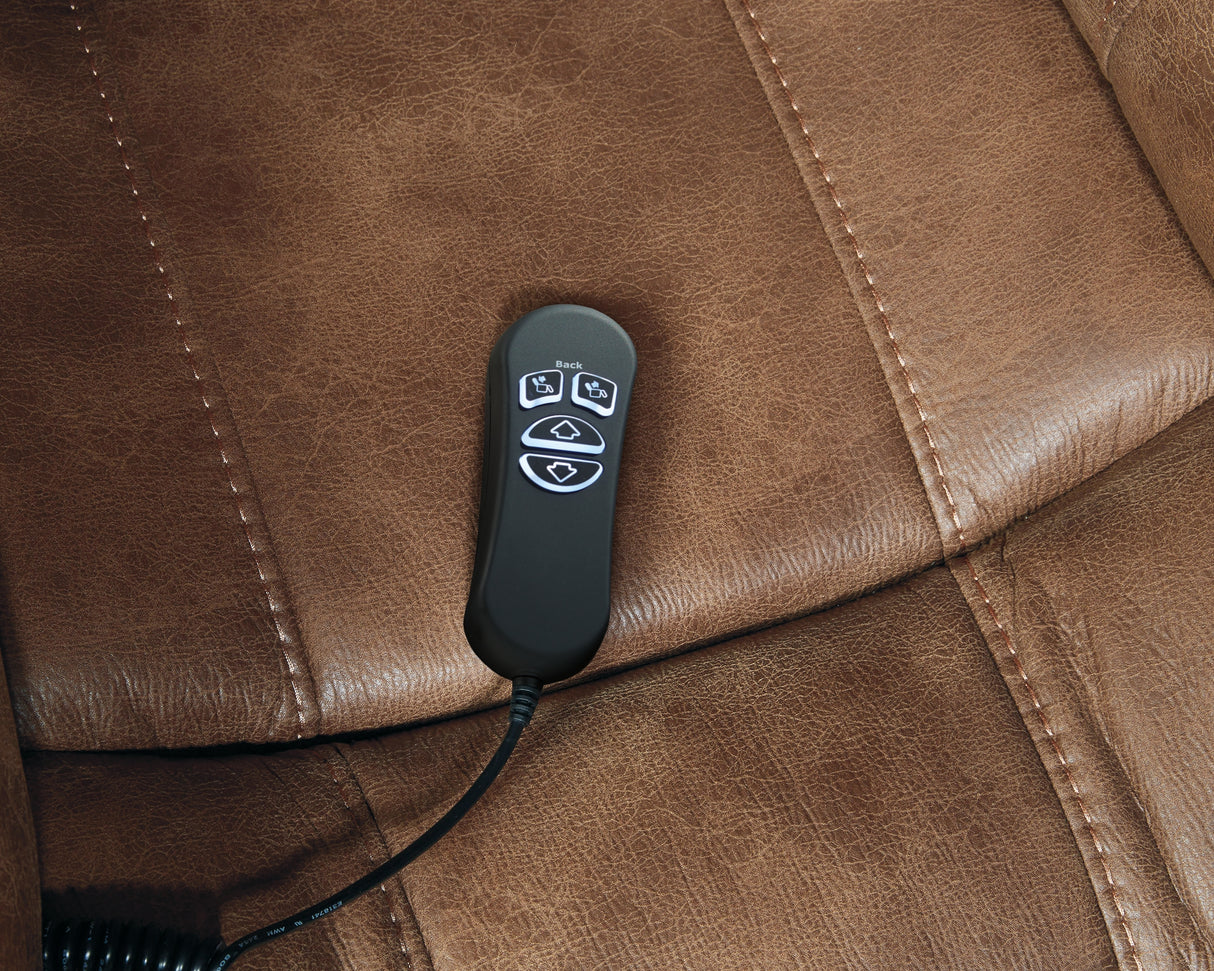 Yandel Power Lift Recliner (Color: Saddle)