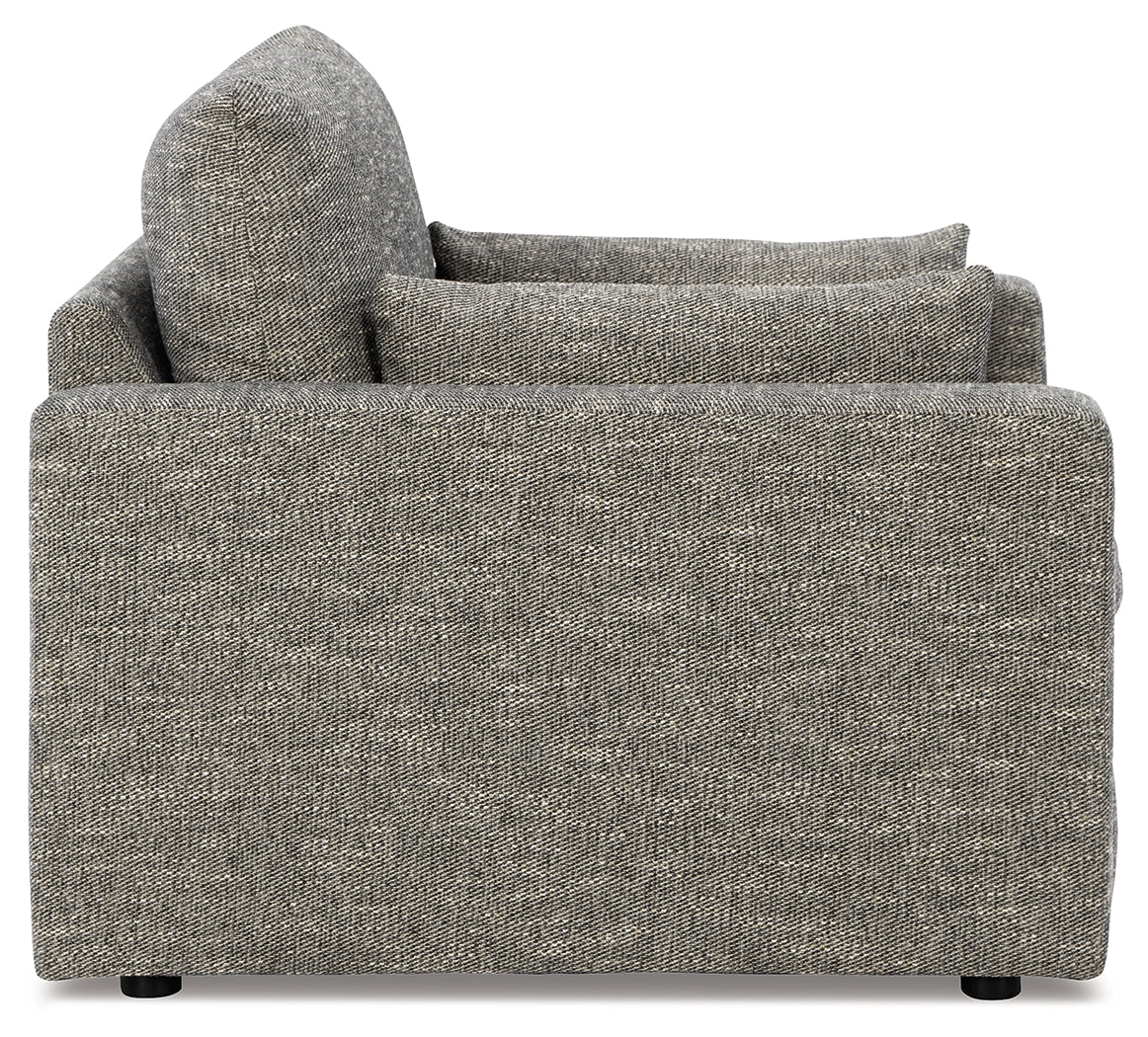 Dramatic 4-Piece Sofa, Loveseat, Chair and Ottoman (Sofa, Loveseat, Oversized Chair, Ottoman)