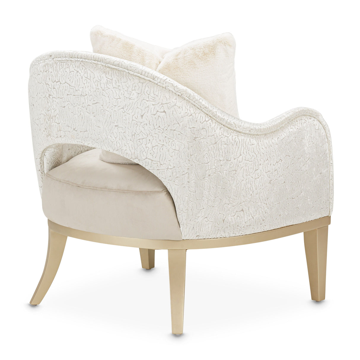 Yvette - Accent Chair - Porcini/Medium Champagne
