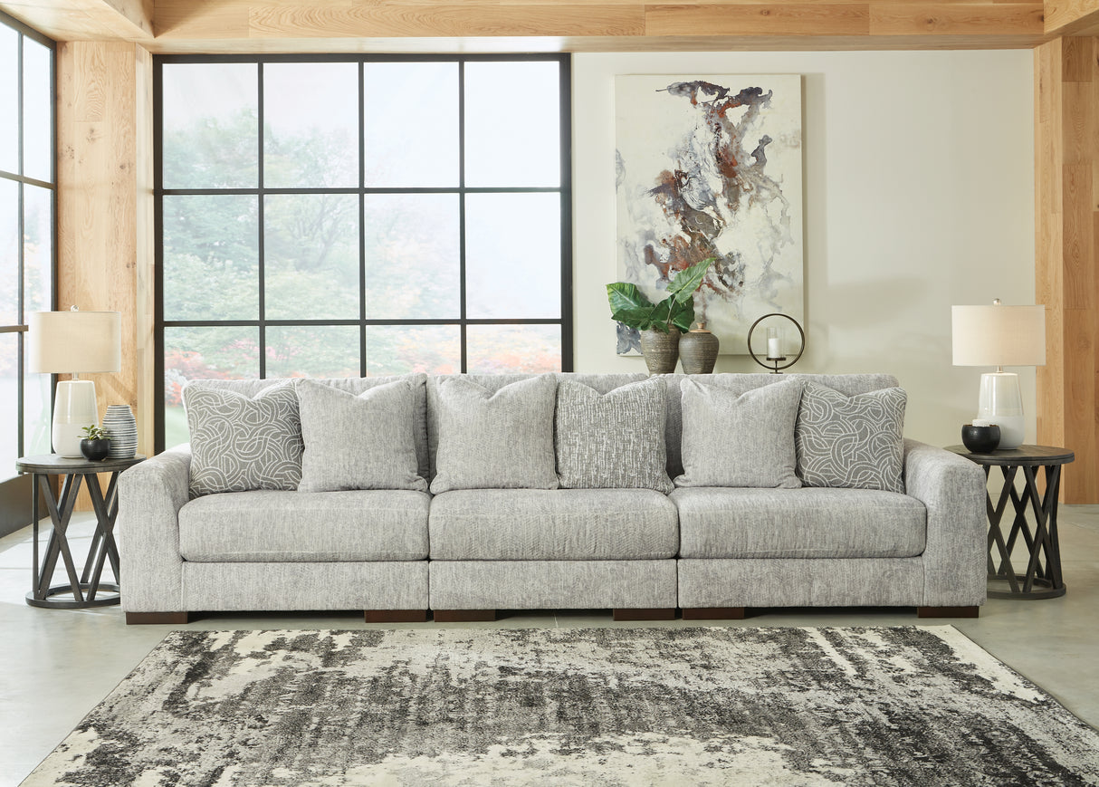 Regent Park 5-Piece Sectional with Ottoman (Armless Chair, Left-Arm Facing Corner Chair, Right-Arm Facing Corner Chair, Wedge, Oversized Accent Ottoman)