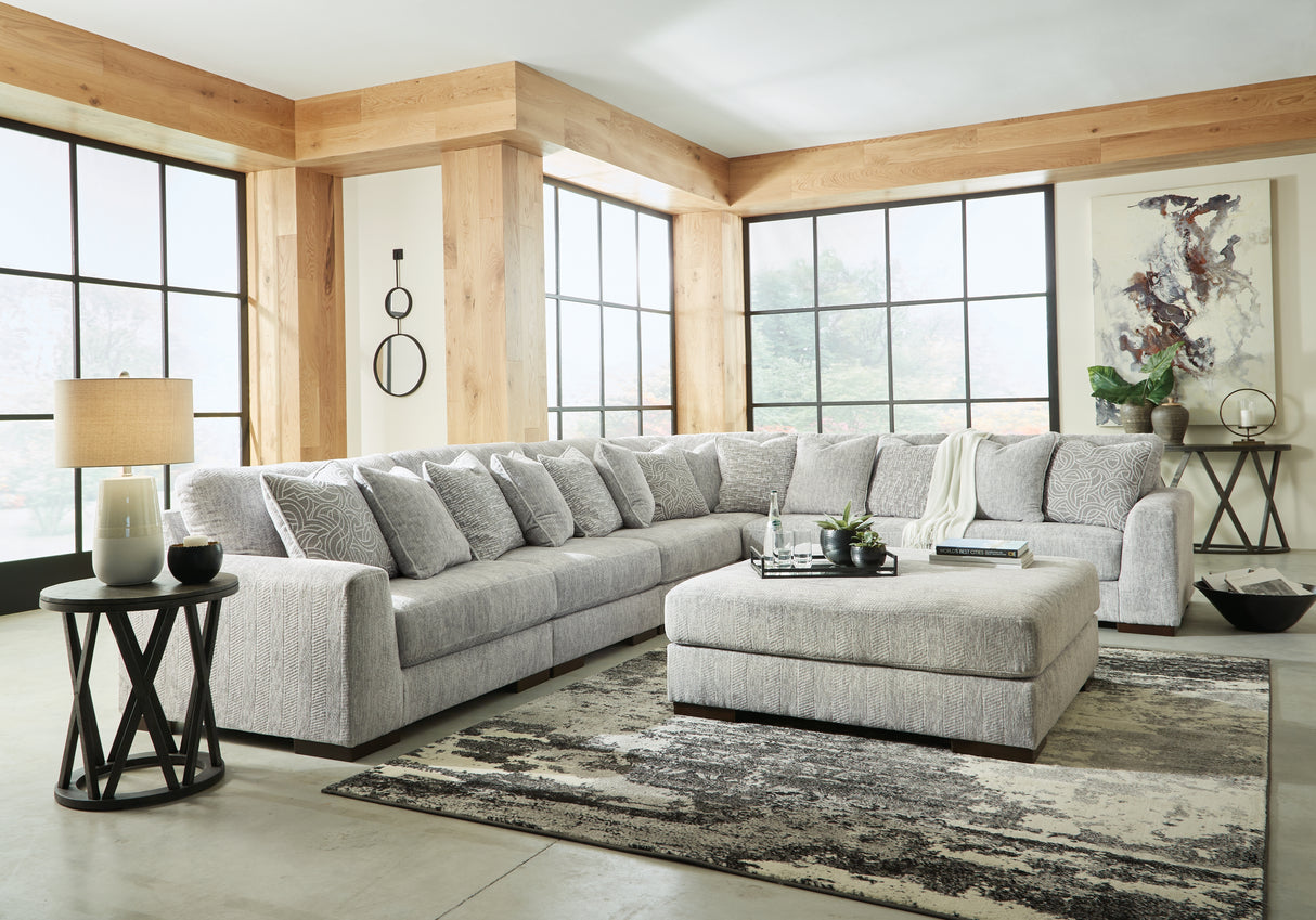 Regent Park 7-Piece Sectional with Ottoman (Armless Chair, Armless Chair, Armless Chair, Left-Arm Facing Corner Chair, Right-Arm Facing Corner Chair, Wedge, Oversized Accent Ottoman)