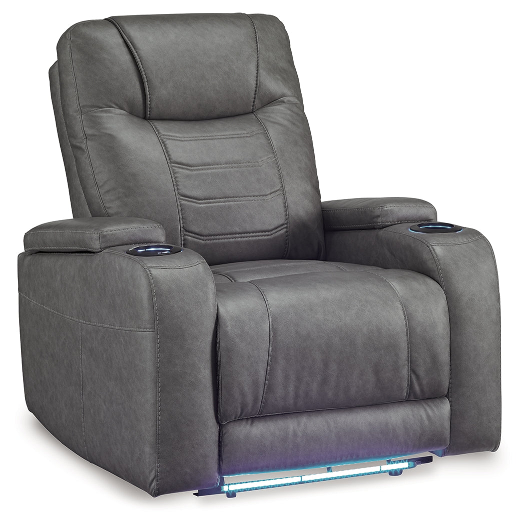 Schooner Rocks Power Recliner (Color: Slate)