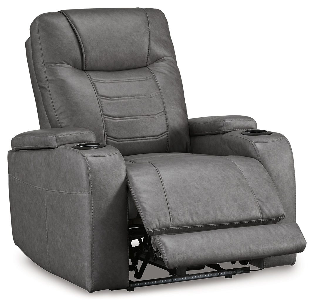 Schooner Rocks Power Recliner (Color: Slate)