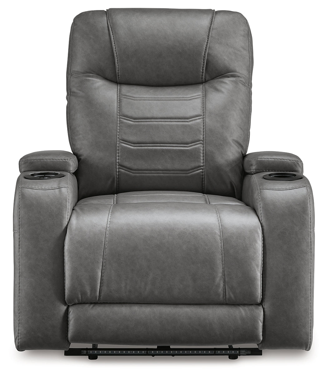 Schooner Rocks Power Recliner (Color: Slate)