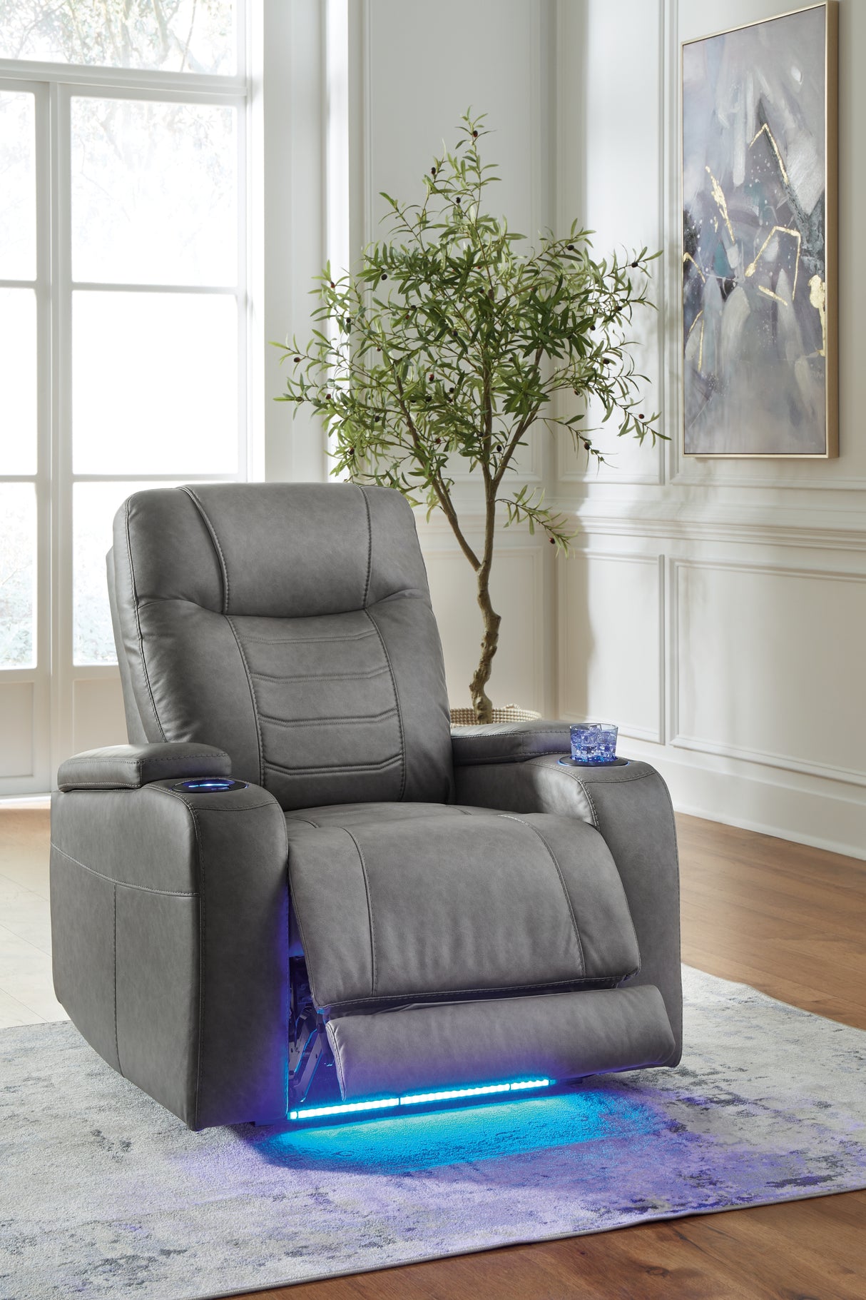 Schooner Rocks Power Recliner (Color: Slate)