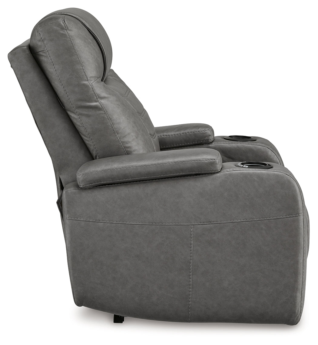 Schooner Rocks Power Recliner (Color: Slate)