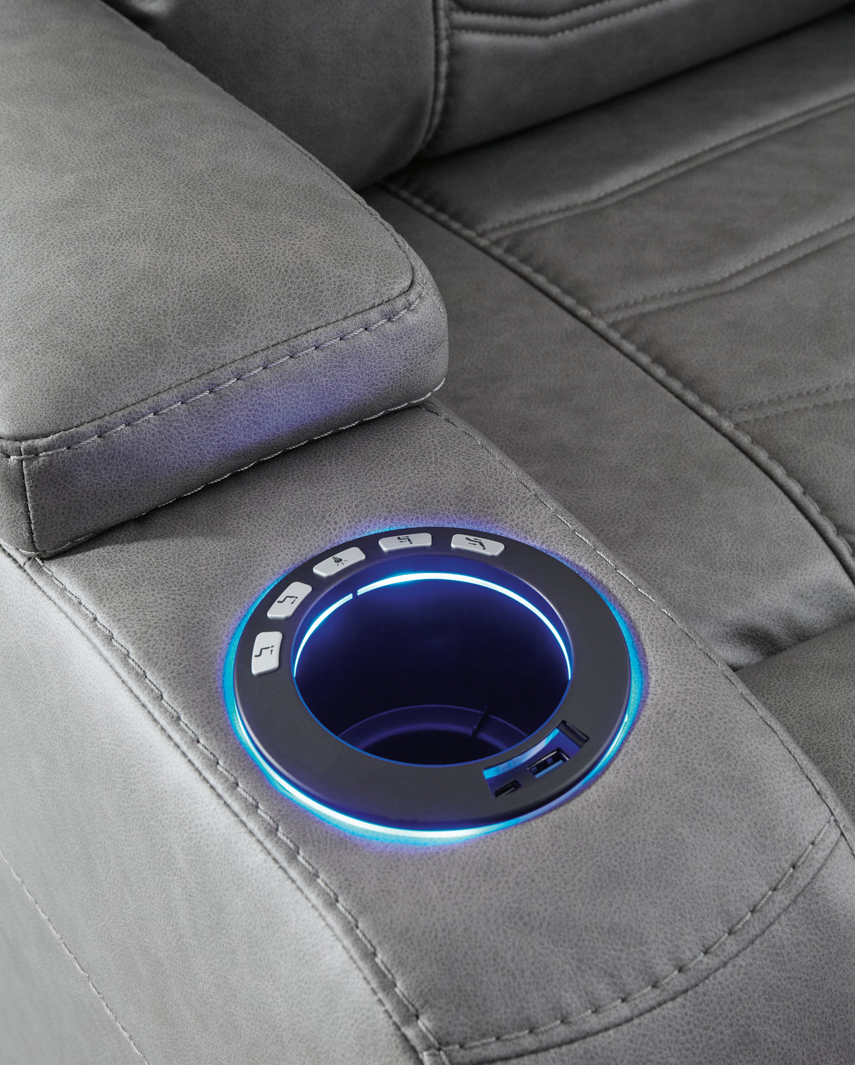 Schooner Rocks Power Recliner (Color: Slate)