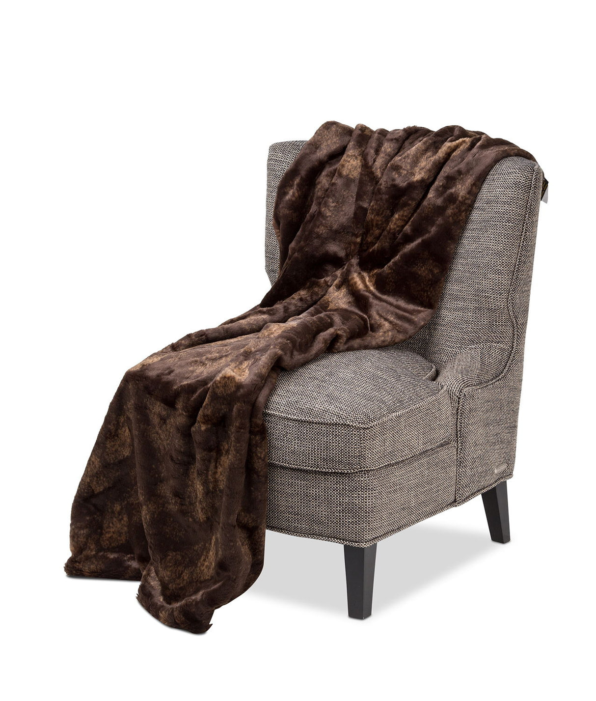 Bailey - 56" x 72" Throw - Dark Brown