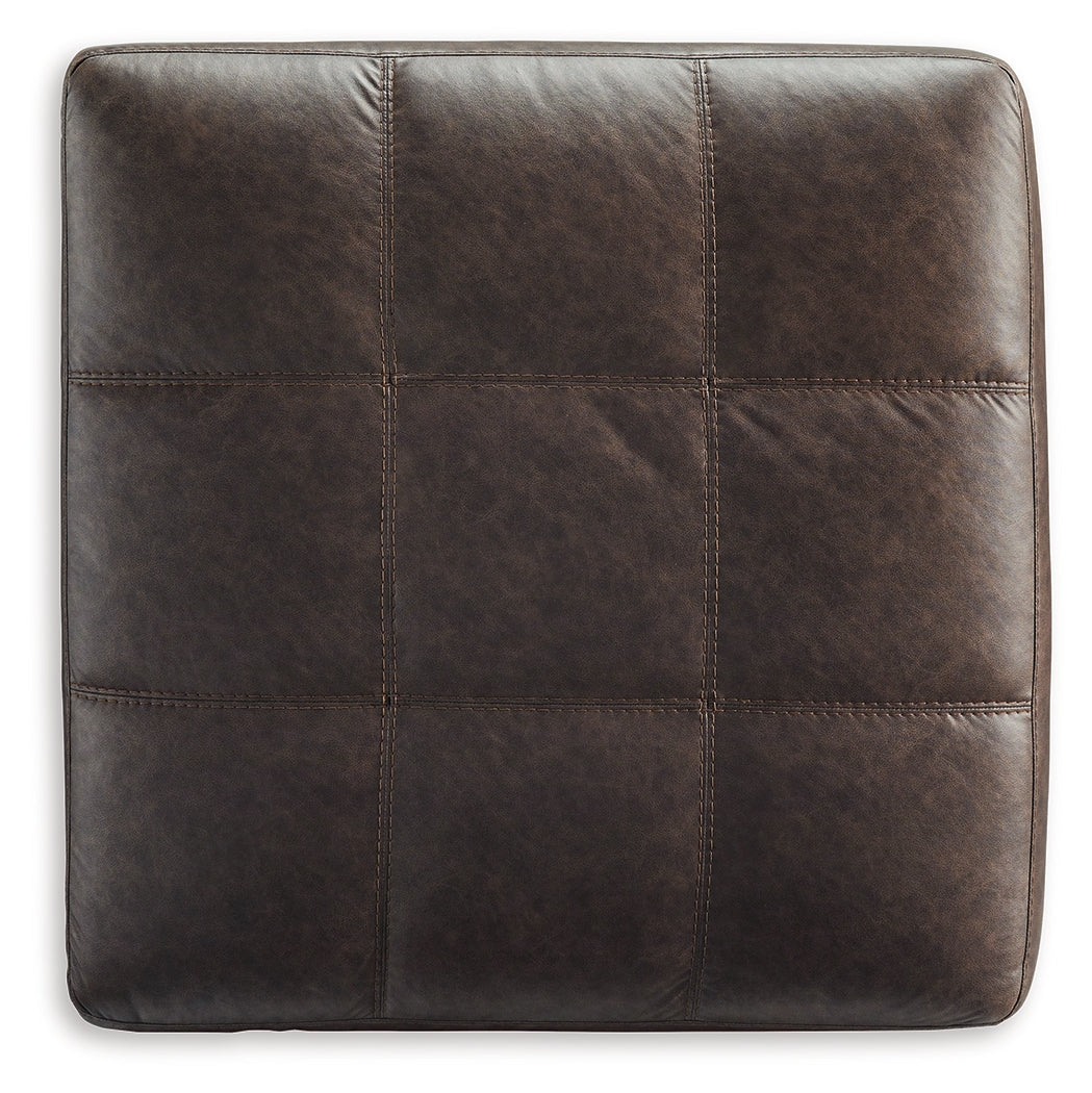 Barlin Mills Oversized Accent Ottoman (Color: Umber)