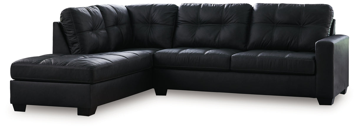 Barlin Mills 2-Piece Sectional with Chaise (Color: Carbon, Sectional Orientation: Left Arm Facing)
