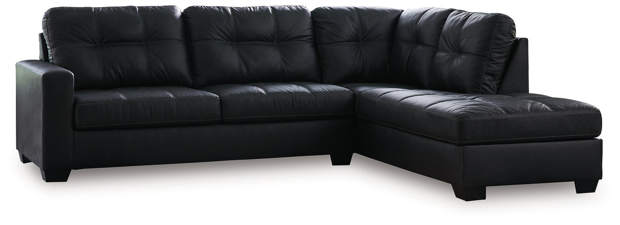 Barlin Mills 2-Piece Sectional with Chaise (Color: Carbon, Sectional Orientation: Right Arm Facing)