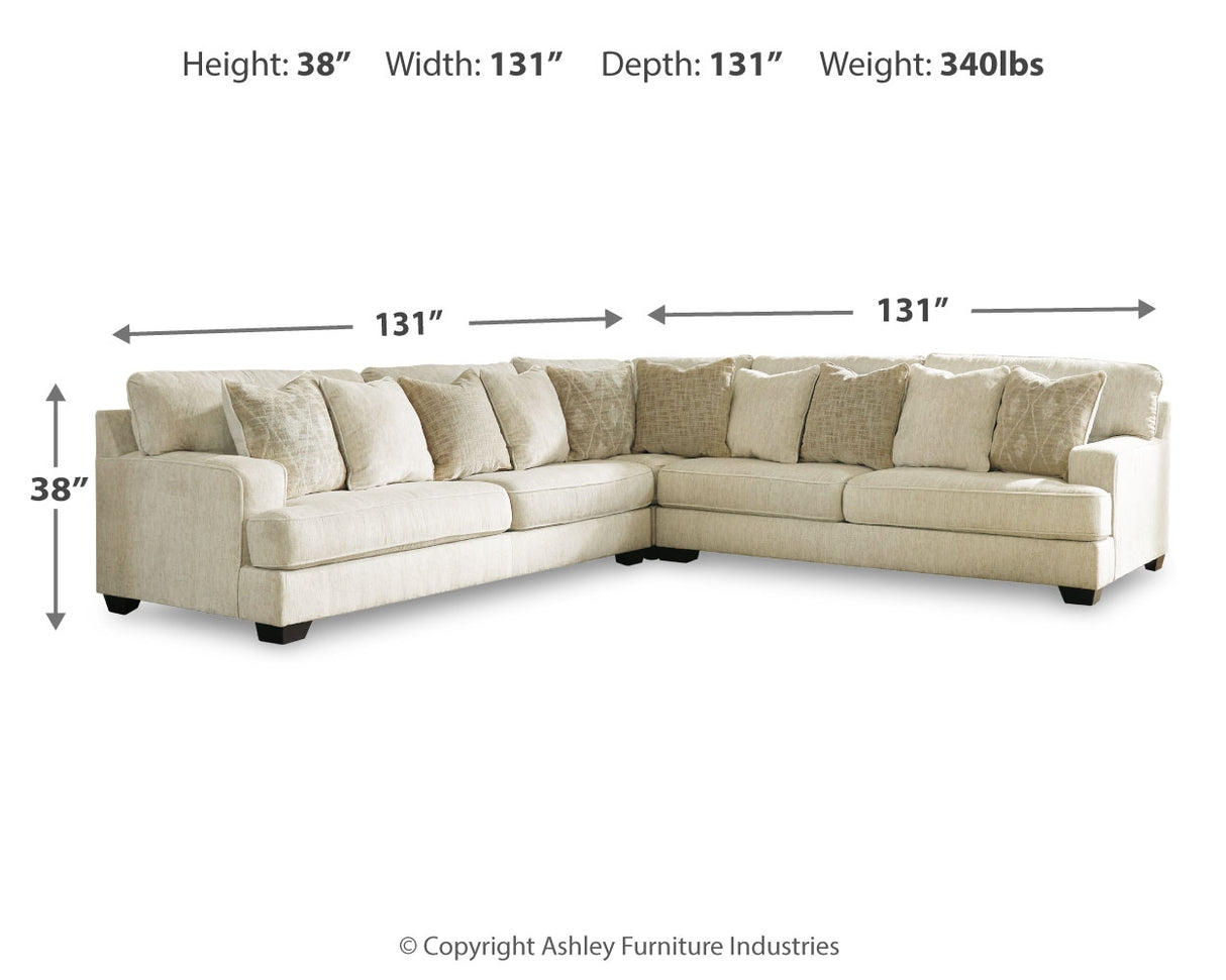 Rawcliffe 3-Piece Sectional (Color: Parchment)