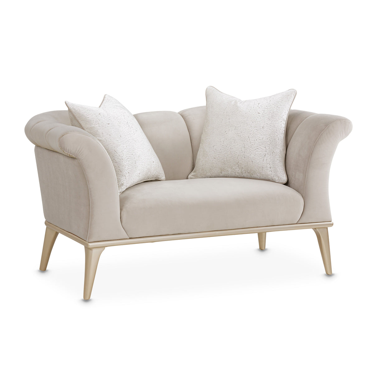 Yvette - Chair and a Half - Porcini/Medium Champagne