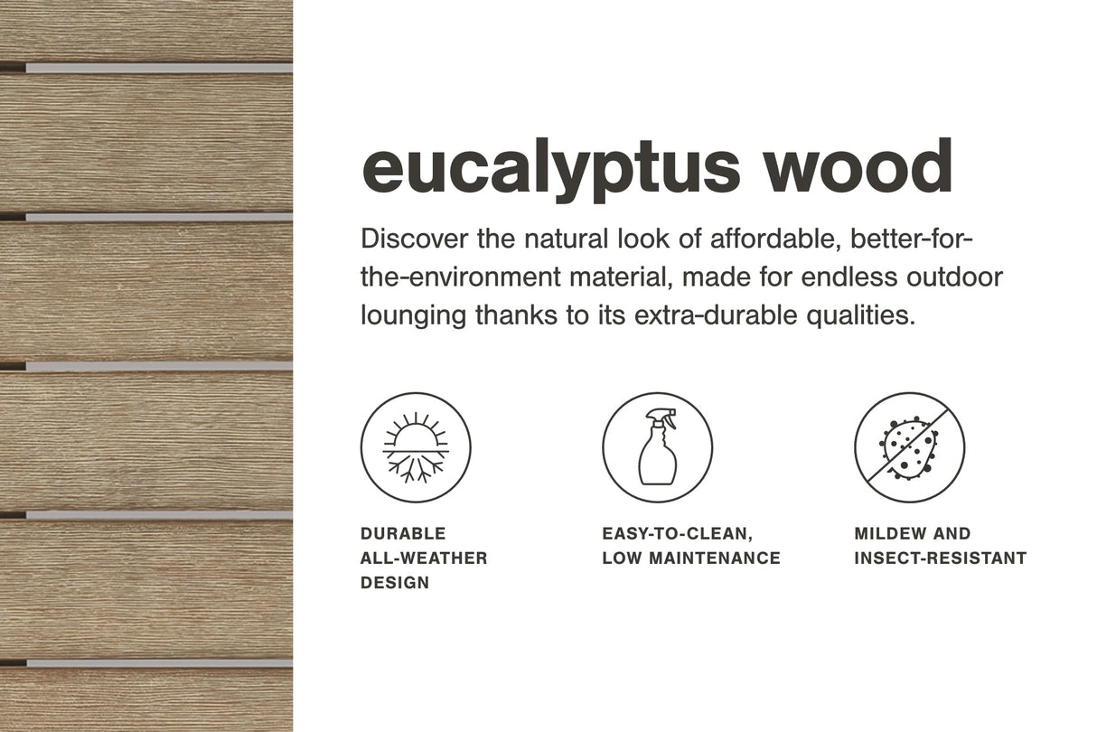 Clare View 6-Piece Outdoor Sofa and 2 Lounge Chairs with Coffee Table and 2 End Tables