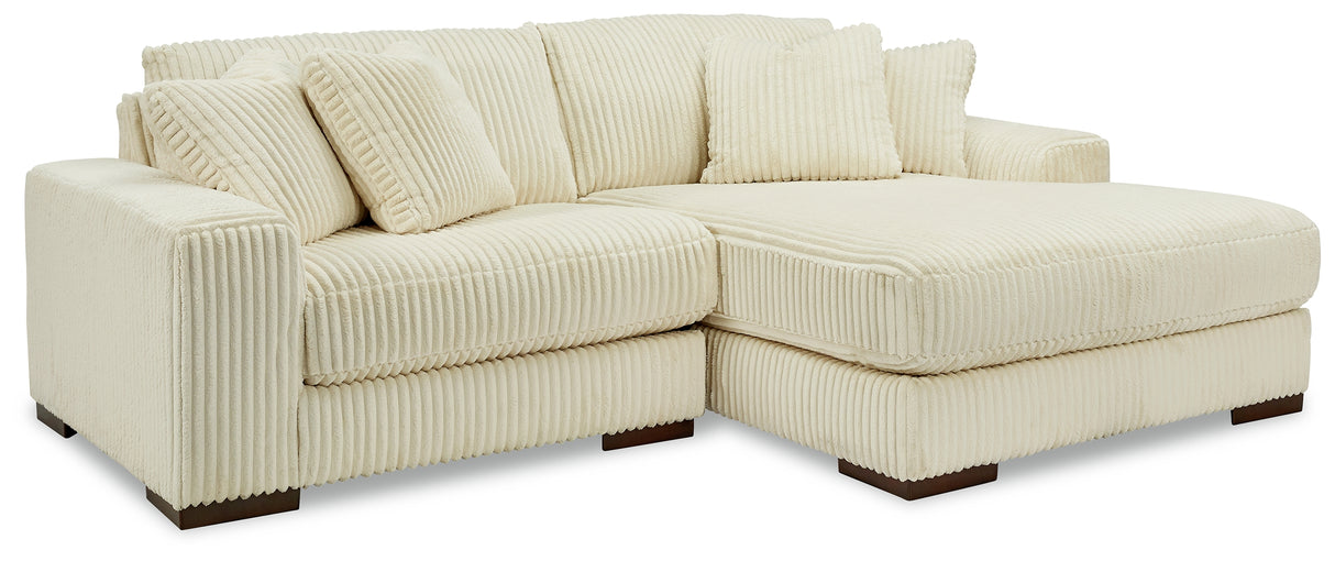 Lindyn 3-Piece Sectional with Ottoman (Right-Arm Facing Corner Chaise, Left-Arm Facing Corner Chair, Oversized Accent Ottoman)