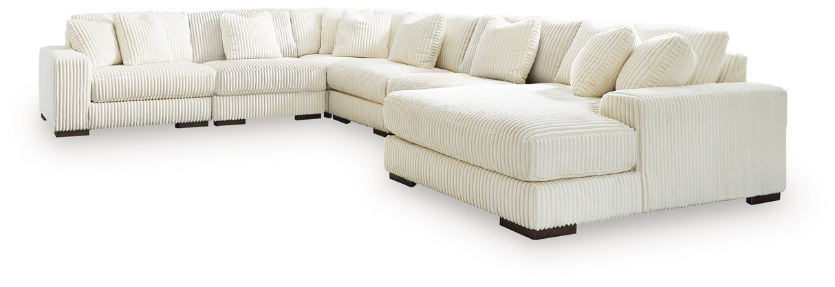 Lindyn 6-Piece Sectional with Chaise and Ottoman