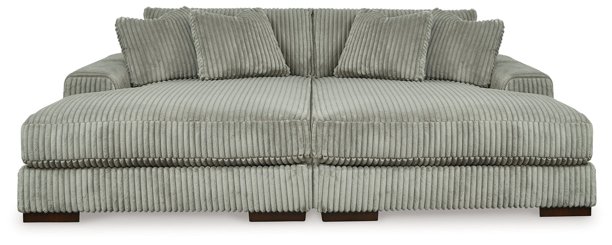 Lindyn Super Chaise with Oversized Swivel Chair