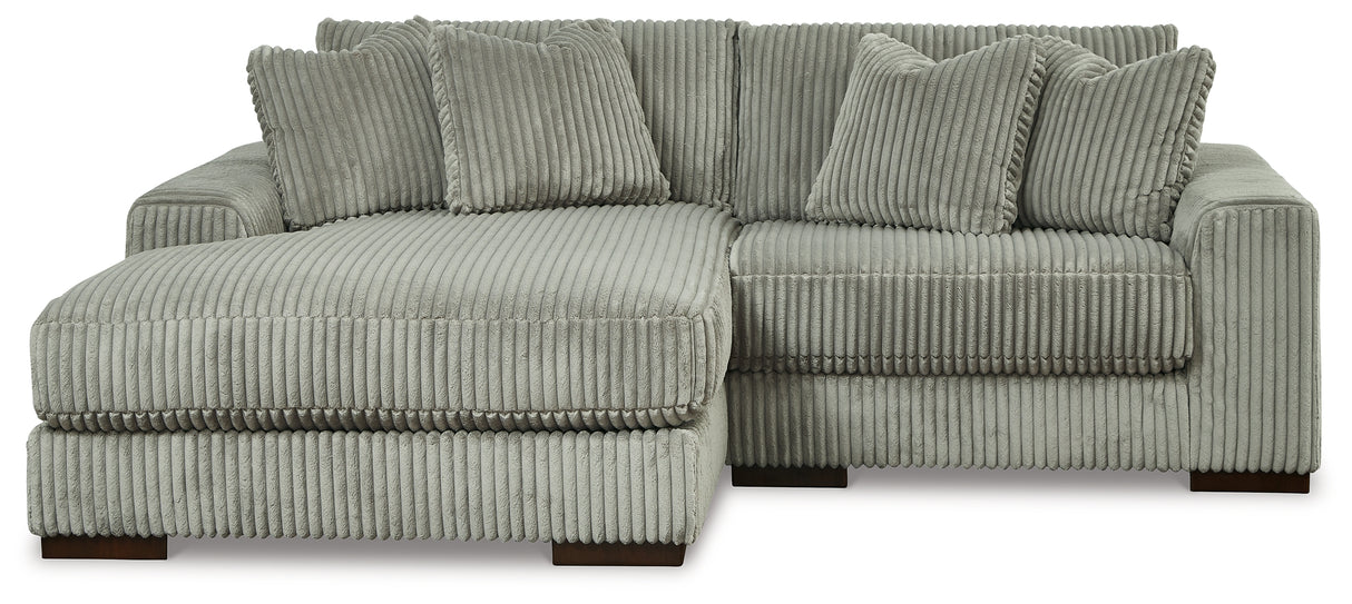 Lindyn 3-Piece Sectional with Ottoman (Left-Arm Facing Corner Chaise, Right-Arm Facing Corner Chair, Oversized Accent Ottoman)