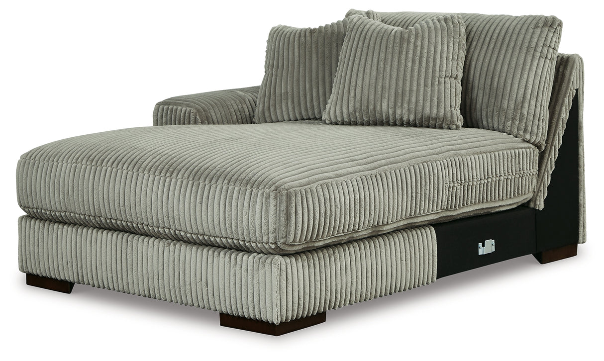 Lindyn 3-Piece Sectional with Double Chaise (Color: Fog)
