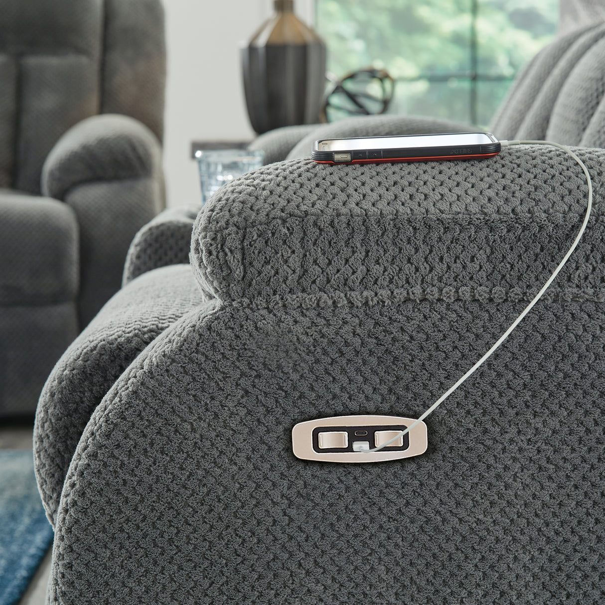 Observation Power Recliner (Color: Steel)