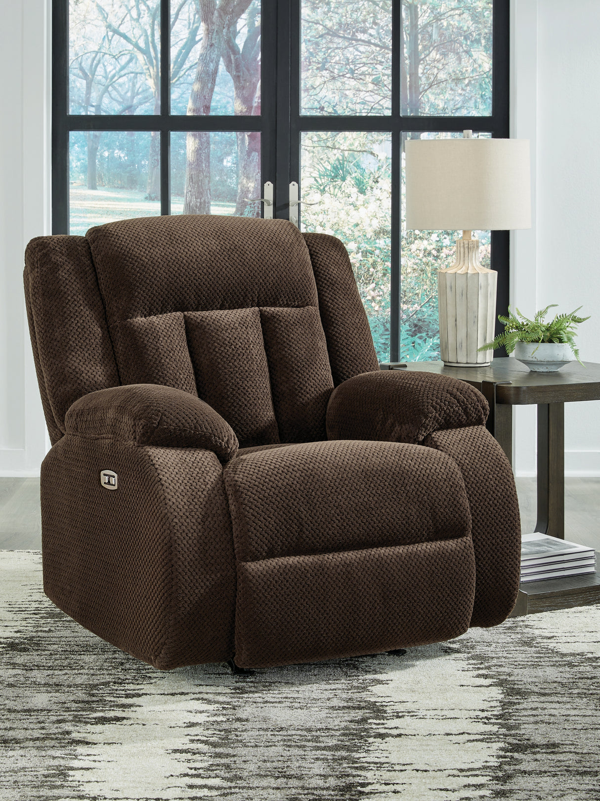 Observation Power Recliner (Color: Chocolate)