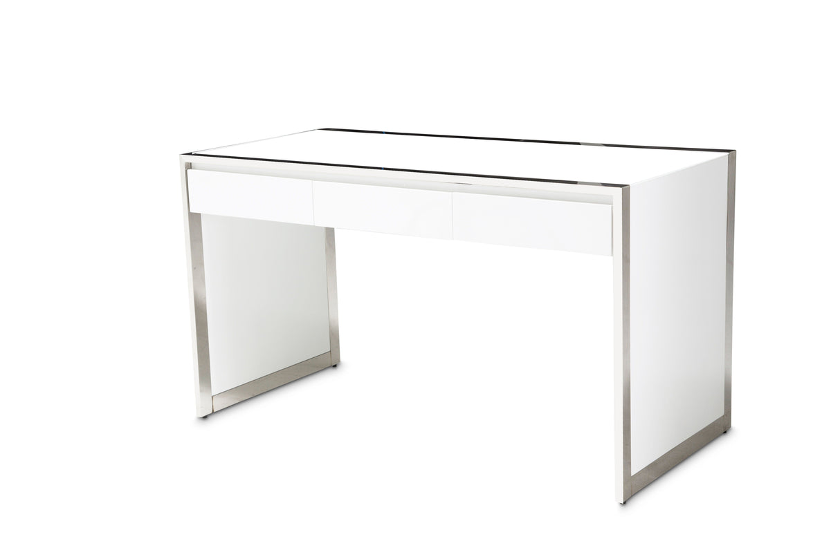 State St. - Writing Desk - Glossy White