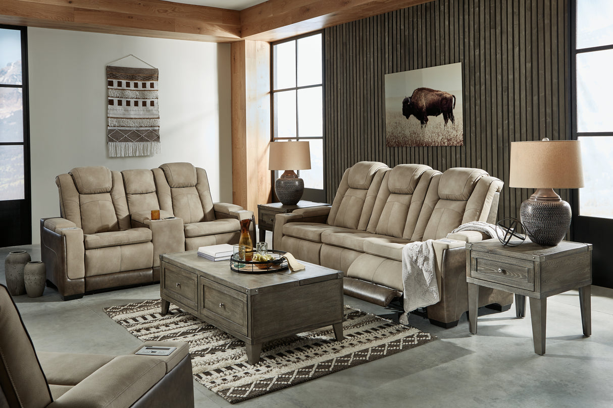 Next-Gen DuraPella 3-Piece Sofa, Loveseat and Recliner (Power Reclining Sofa, Power Reclining Loveseat with Console, Power Recliner)