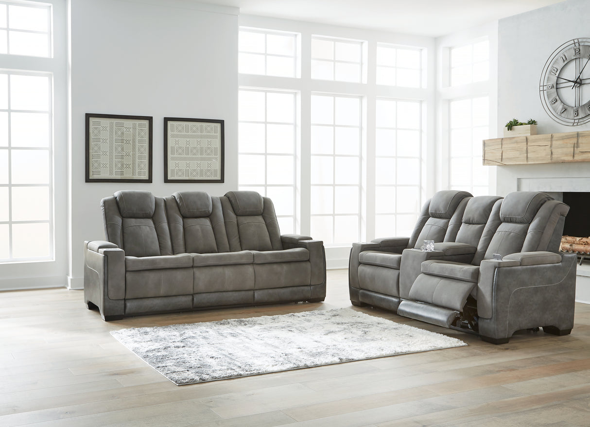 Next-Gen DuraPella 2-Piece Sofa and Loveseat (Power Reclining Sofa, Power Reclining Loveseat with Console)