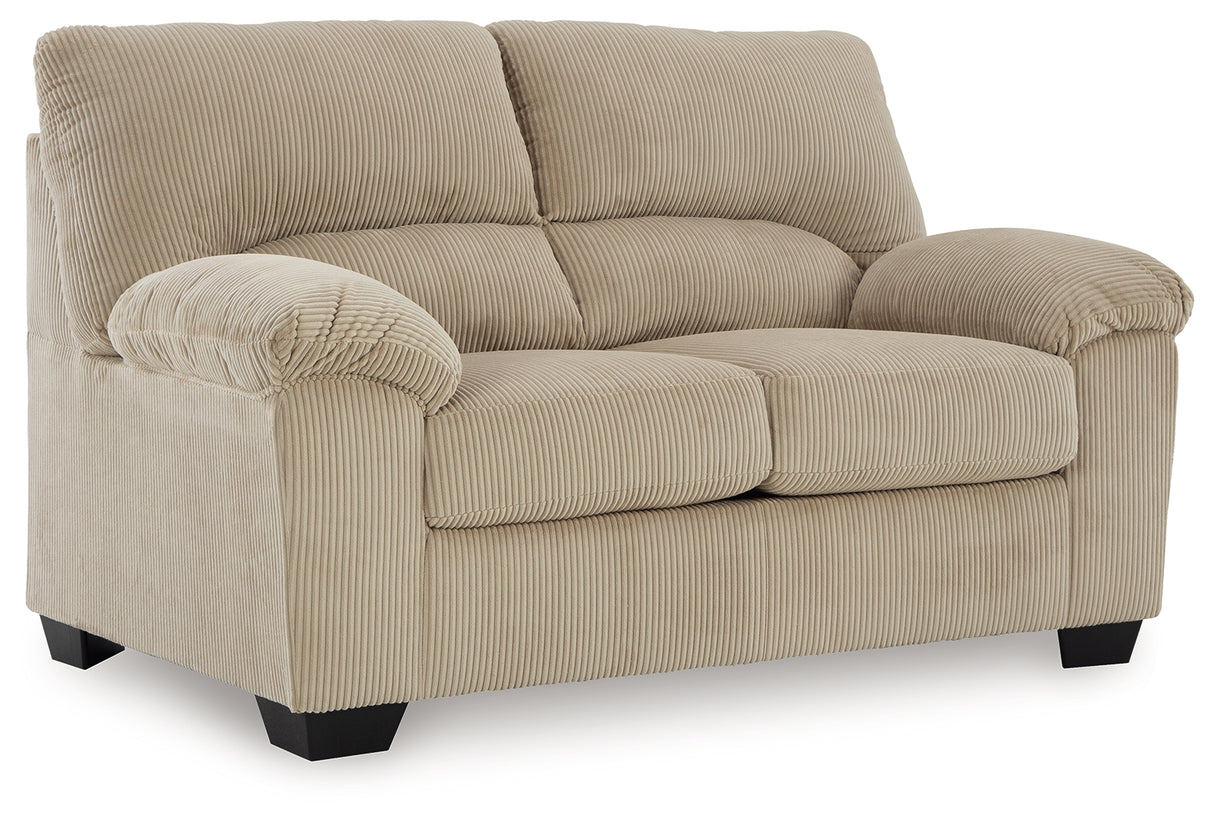 SimpleJoy Loveseat (Color: Sand)