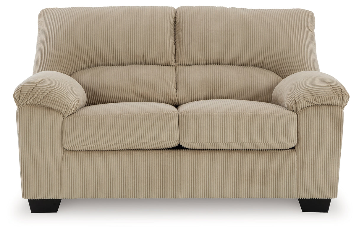 SimpleJoy Loveseat (Color: Sand)