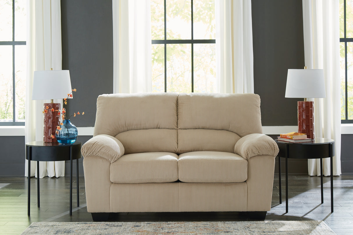 SimpleJoy Loveseat (Color: Sand)