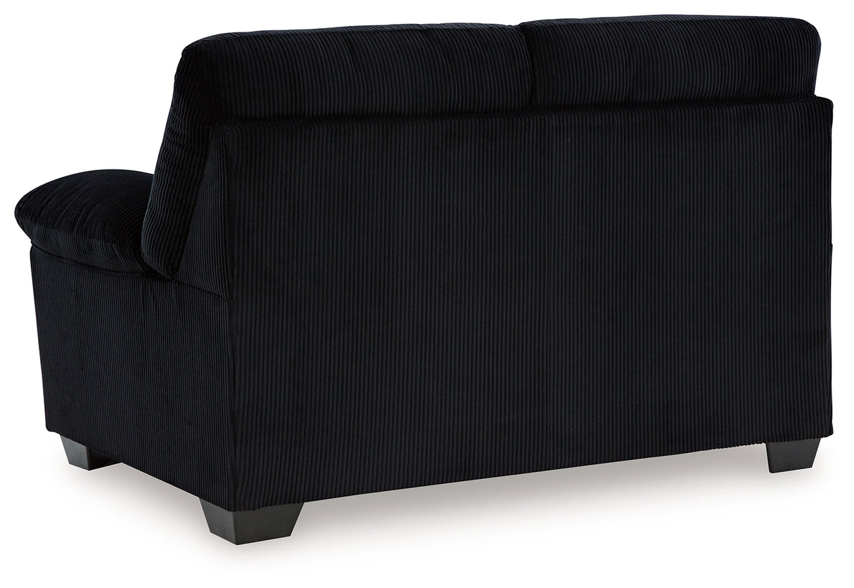 SimpleJoy Loveseat (Color: Onyx)