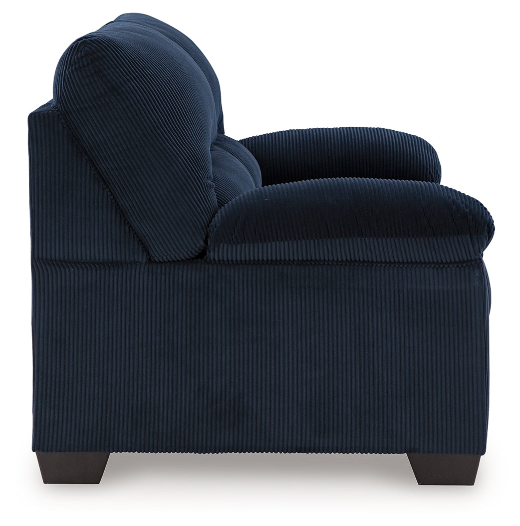 SimpleJoy Loveseat (Color: Navy)