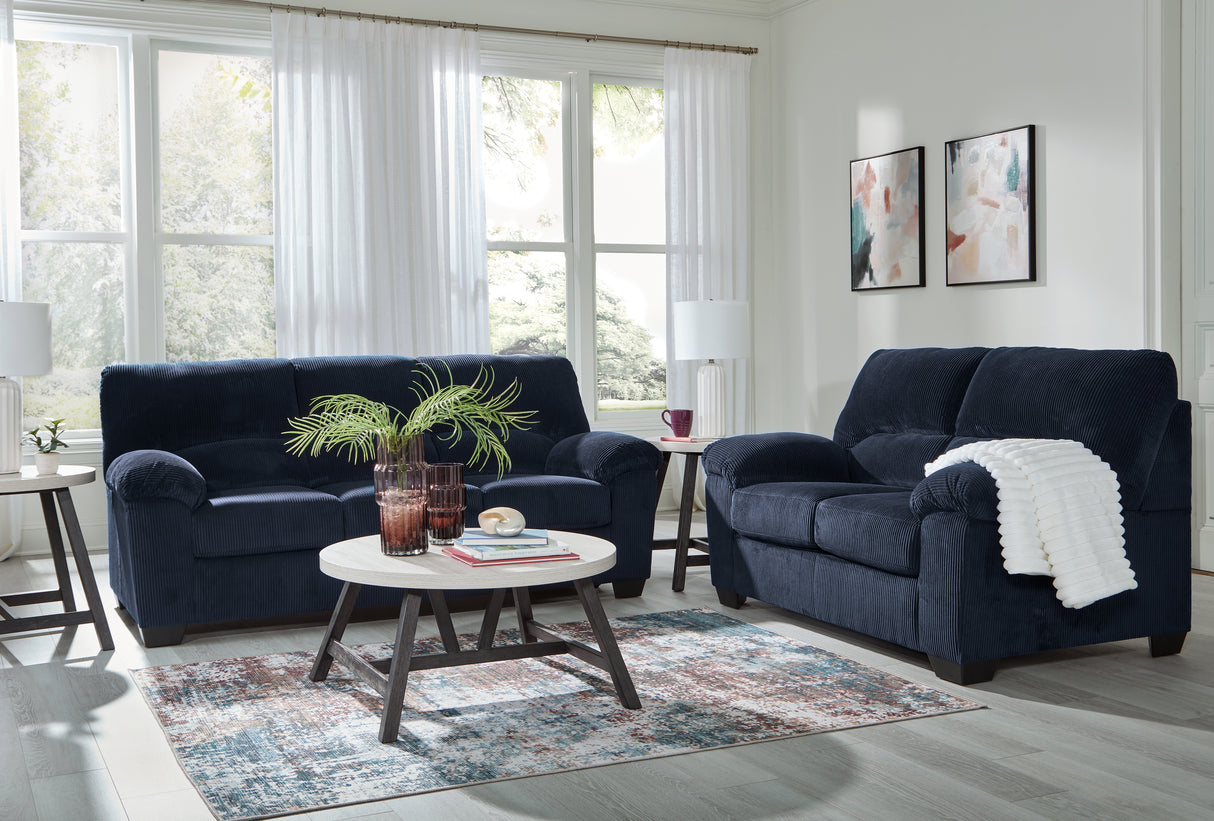 SimpleJoy 2-Piece Sofa and Loveseat (Sofa, Loveseat)