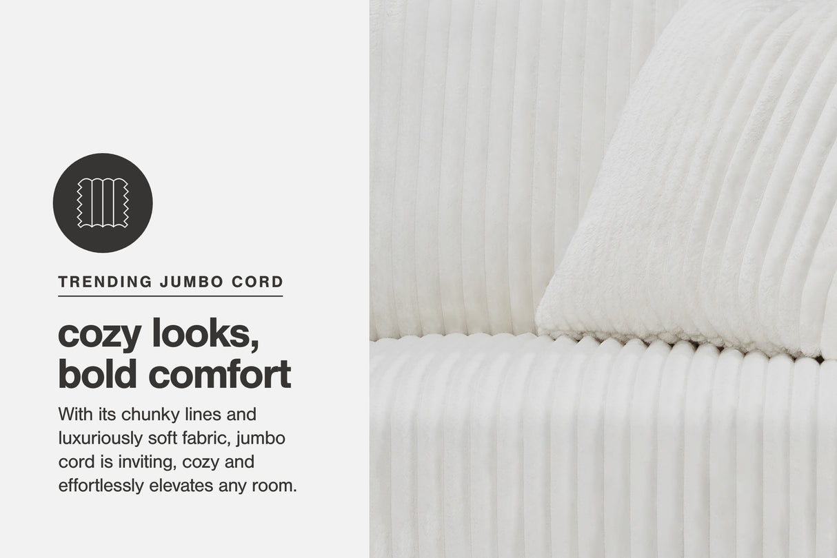 Lindyn Super Chaise (Color: Ivory)