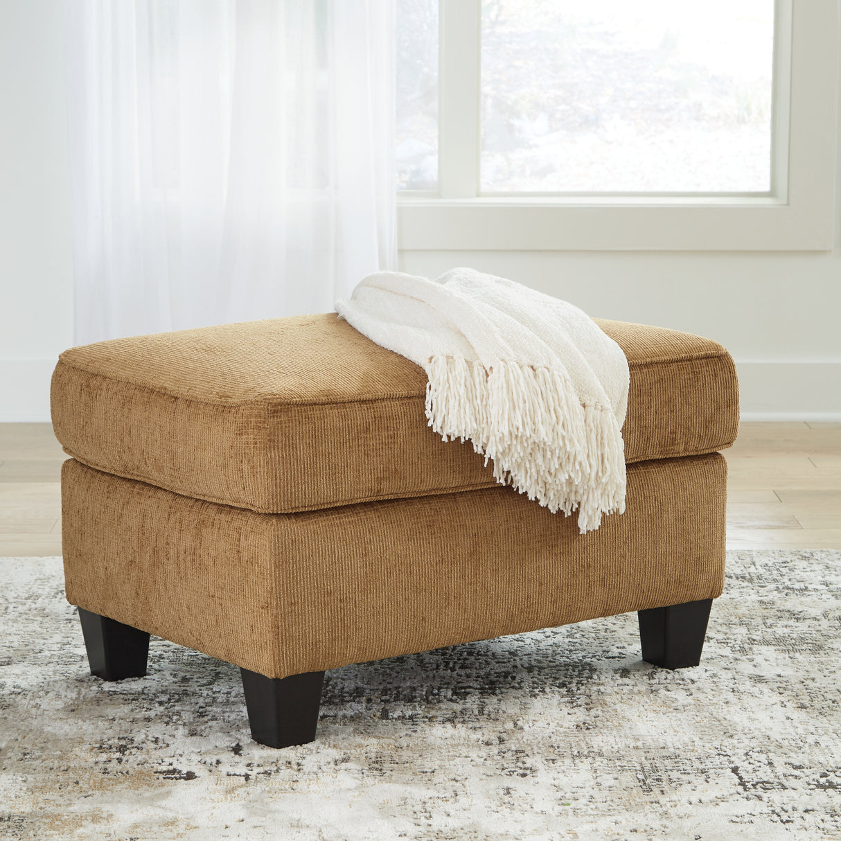 Erinslane Ottoman (Color: Honey)