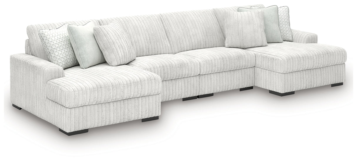 Stupendous 3-Piece Sectional with Double Chaise (Configuration: 4-Piece (Stupendous Left-Arm Facing Corner Chaise, Stupendous Right-Arm Facing Corner Chaise, Stupendous Armless Chair, Stupendous Armless Chair))