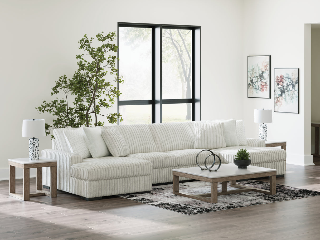 Stupendous 3-Piece Sectional with Double Chaise (Configuration: 4-Piece (Stupendous Left-Arm Facing Corner Chaise, Stupendous Right-Arm Facing Corner Chaise, Stupendous Armless Chair, Stupendous Armless Chair))