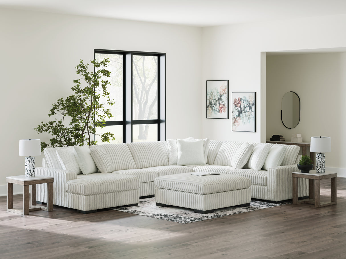 Stupendous 5-Piece Sectional with Chaise (Sectional Orientation: Left Arm Facing)