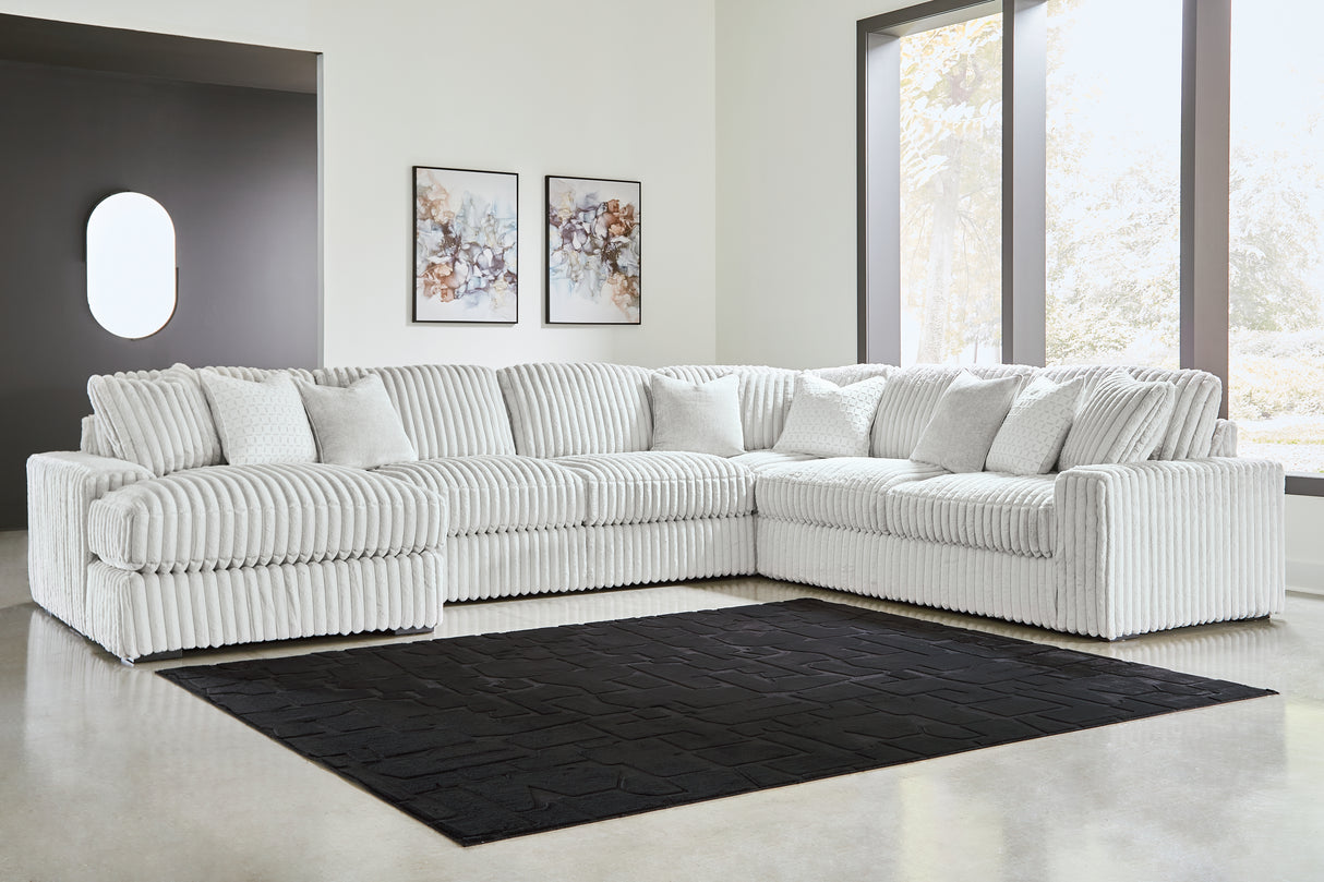 Stupendous 5-Piece Sectional with Chaise (Sectional Orientation: Left Arm Facing)