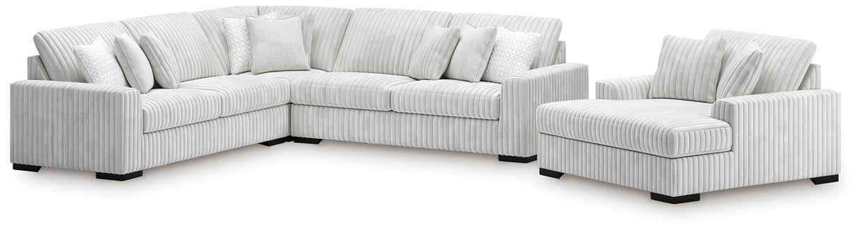 Stupendous 3-Piece Sectional and Oversized Chaise