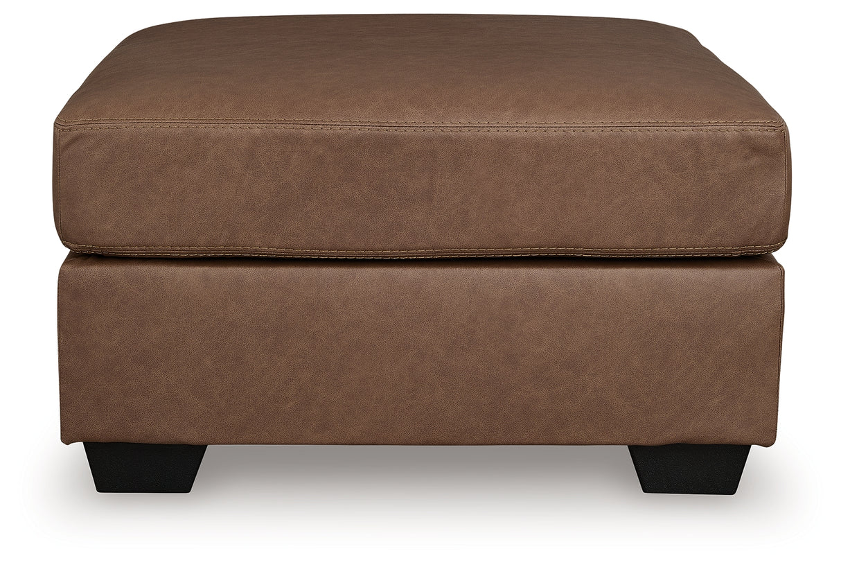 WillowBend Oversized Accent Ottoman (Color: Caramel)