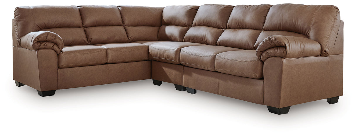 WillowBend 3-Piece Sectional (Color: Caramel)