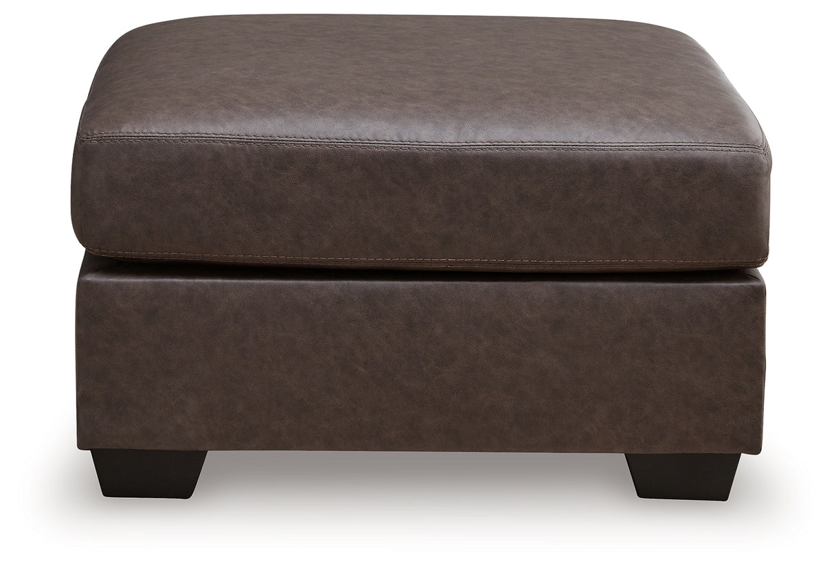 WillowBend Oversized Accent Ottoman (Color: Umber)