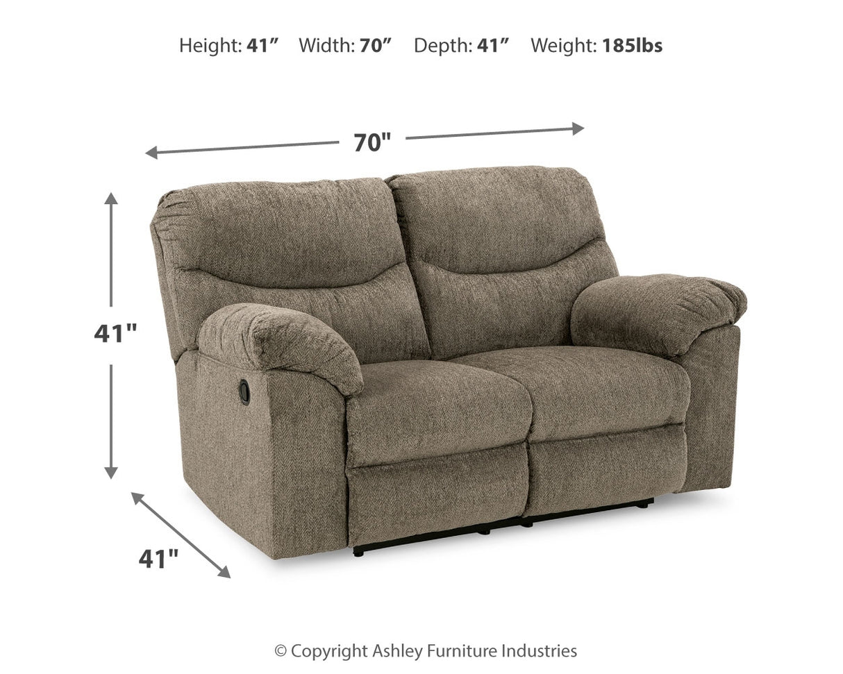 Alphons 3-Piece Sofa, Loveseat and Recliner (Reclining Sofa, Reclining Loveseat, Recliner)