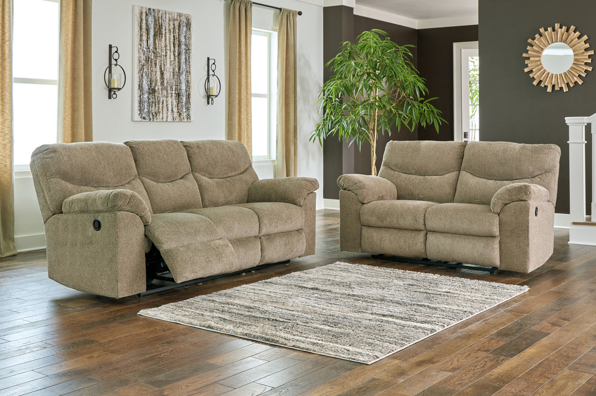 Alphons 2-Piece Sofa and Loveseat (Reclining Sofa, Reclining Loveseat)